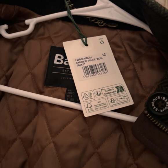 BARBOUR WOMENS HOLLIE WOOL JACKET - Picture 8 of 10